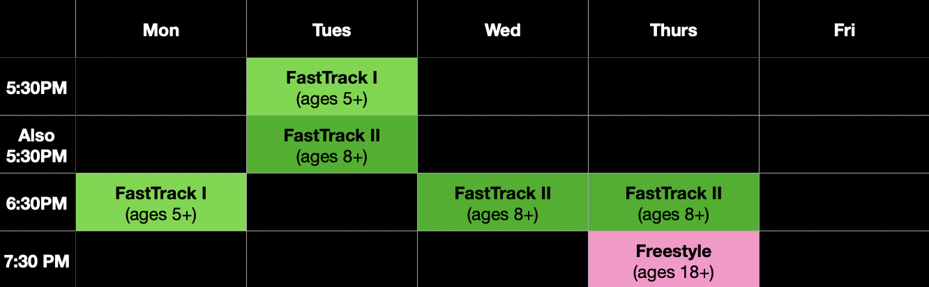 tumble schedule 2025